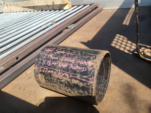 Steel pipe offcut 277mm - steel,