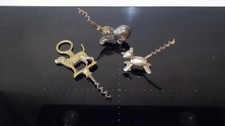 Cork Screw Bronze Elephant, Mouse Barrel Chrome Fox Hound Brass Deco