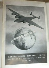 1944 WW2 Cunliffe Owen