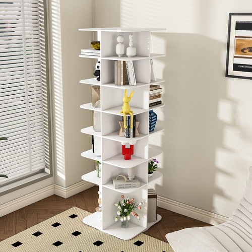 Rotating shoe rack tower - rack,