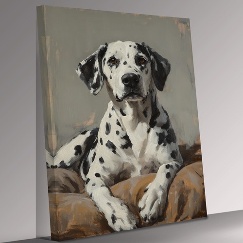 Spotted dalmatian dog - spotted,