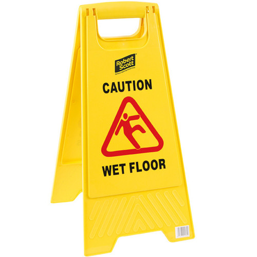Wet floor sign - floor, warning