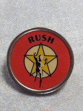 Vintage 80s Rush Pin Badge