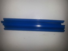 QTY 8   A4 SLIDE BINDERS 10MM CAPACITY BLUE -- LENGTH 297 MM-SQUARE