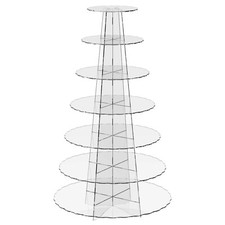 Scalloped Acrylic Cupcake Stand 7 Layer