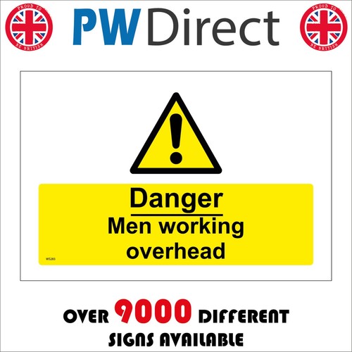 Sign danger men - sign, working