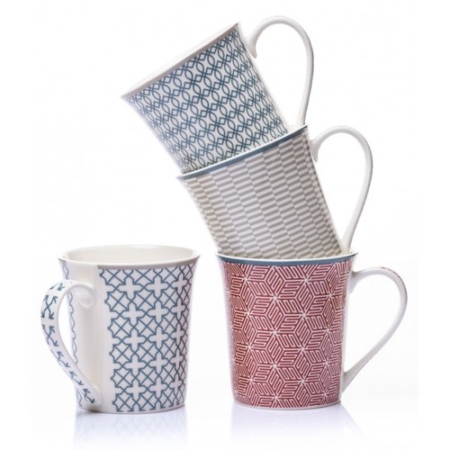 380ml mugs set ceramic - 380ml, 4-set