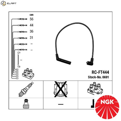 Ignition cable kit 0691 - ignition,