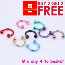 Surgical Steel Horseshoe Hoop