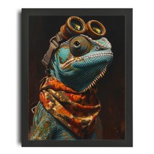 Funny Chameleon Print