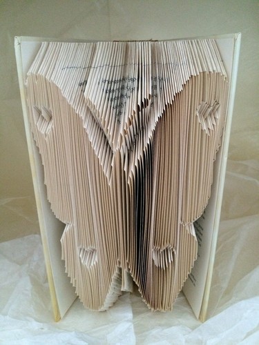 Book folding art pattern - book,
