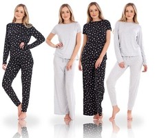 New Ladies Women Super Soft PJ'S Short Long Sleeve Pyjama Set