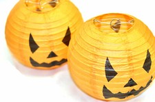 2x Halloween Pumpkin Lanterns