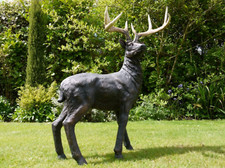 Large Resin Stag Deer Doe with