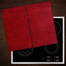 Glass Worktop Saver Ceramic Induction Hob Protector Cover Red Wood
