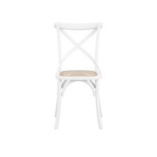 Fitzroy Framed Dining Chairs With Cane Seat Pad & White Beech Legs Pack Of 2