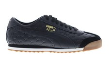 Size UK 10.5 - Puma Roma 68 Black Trainers Shoes Sneakers