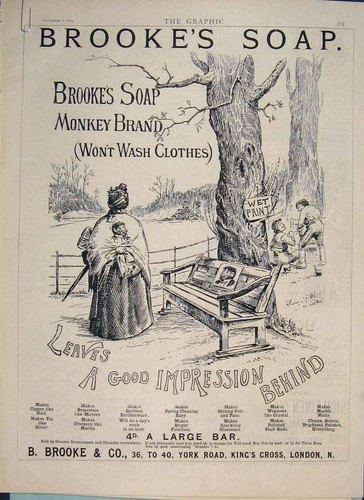 Original old antique print - old,