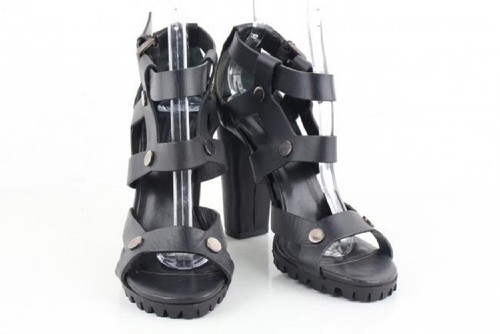 Kurt geiger black leather - black,