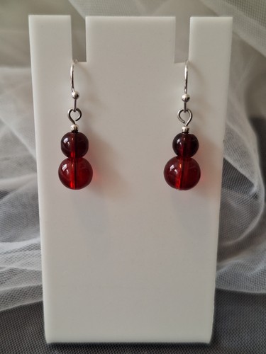 Natural red agate sterling - natural,