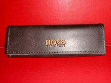 Boss Hugo Boss Brown Glasses Sunglasses Specs Case & Cloth Genuine