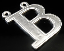 Sterling Silver B for Brandy Decanter Label, Benjamin Smith II, London 1833