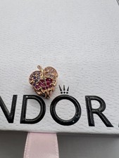 PANDORA Sparkling Pave Leaf Rose Gold Charm - 788322NPMMX