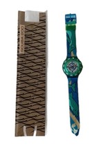 Swatch Scuba 200 - SDN 110.The Dolphin Watch. New Battery. with Case M&  Papers