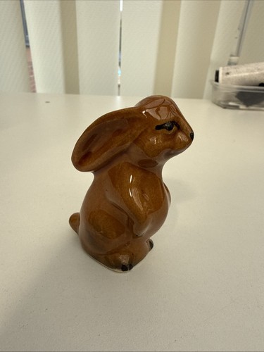 Small rabbit ornament - small, brown