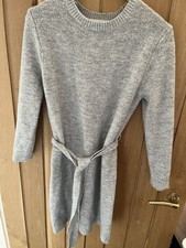 Ladies Primark Grey Jumper Dress In Size M