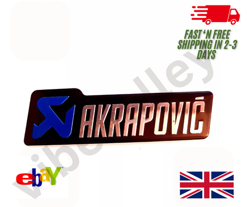 Akrapovic exhaust sticker - 3d,
