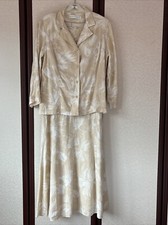 Mandy Marsh Cream Colour Dress Suit Size 14
