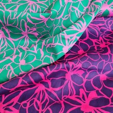 100% Cotton Satin Floral