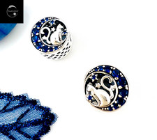 Sterling Silver 925 Charm Moon