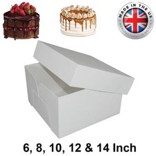 White Cake Box & Lid