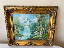 Vintage framed and signed oil on canvas painting by  R. Danford