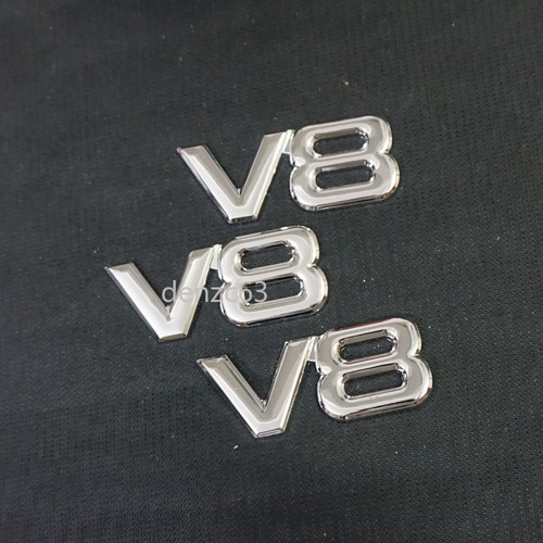 Silver small chrome v8 - silver,