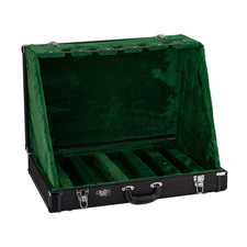 Boston Guitar Stand Case for 5 Guitars, Black and Green