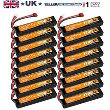 LiPo Battery 11.1V 1200mAh 3S 25C T-Plug Deans Connector for Airsoft Gun Rifle