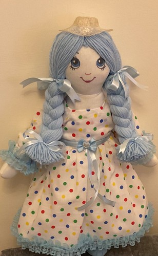 Inch rag doll hand - rag, made