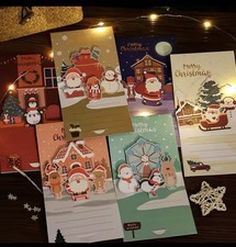 3D Pop Up Christmas Cards Set