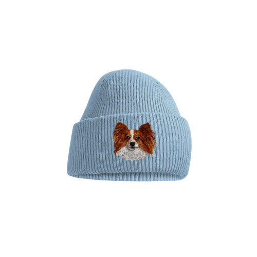 Papillon dog beanie hat - dog,