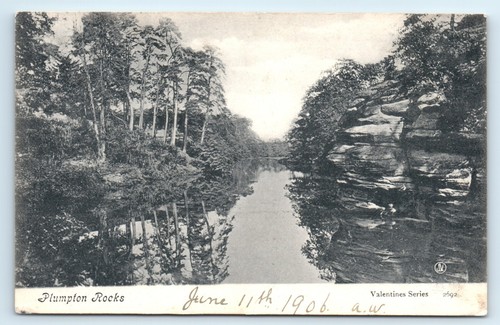 Postcard plumpton rocks 1906 - -,