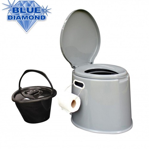 Blue diamond portable toilet - blue,