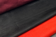 Stretch SUEDE FABRIC SPANDEX  upholstery car van interior 150cm grey black red