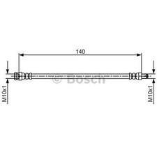 BRAKE HOSE BOSCH 1 987 481 706