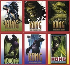 King Kong 8th Wonder of World Tin Bonus Chase Card Set A-F Topps 2005