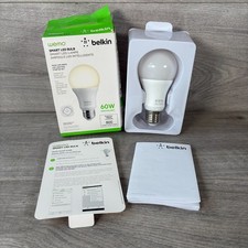 Belkin Wemo LED Bulb Smart Home 60W Unused Open Box