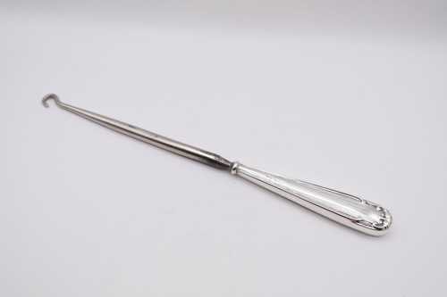 Antique silver handled button - antique,