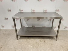 Used Commercial Catering LOW Stainless Steel Table 120x60cm. Delivery Available